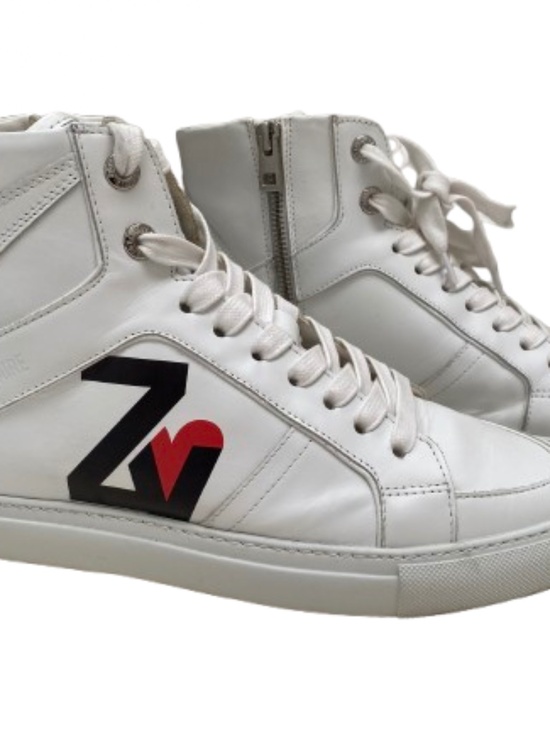 Zadig & Voltaire ZV1747 High Flash White Leather High-Top Sneakers main image 5